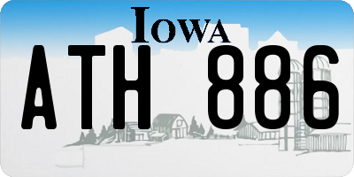 IA license plate ATH886