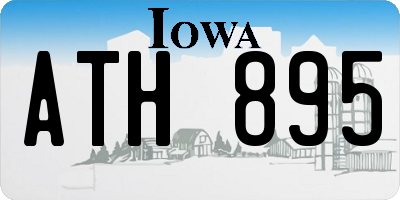 IA license plate ATH895