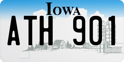 IA license plate ATH901
