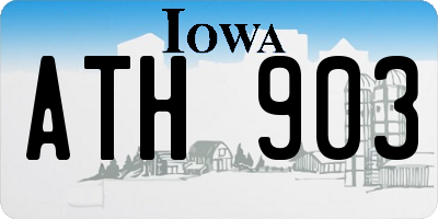 IA license plate ATH903