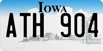 IA license plate ATH904