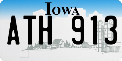 IA license plate ATH913