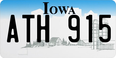 IA license plate ATH915