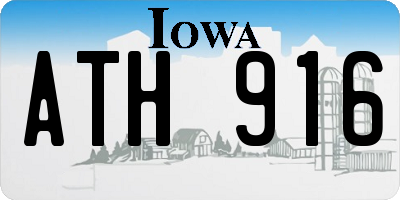 IA license plate ATH916