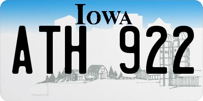 IA license plate ATH922