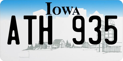 IA license plate ATH935
