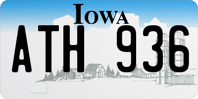 IA license plate ATH936