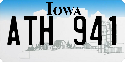 IA license plate ATH941