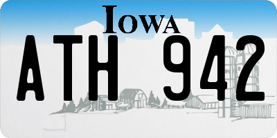 IA license plate ATH942