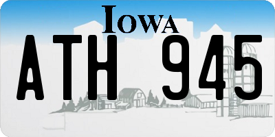 IA license plate ATH945
