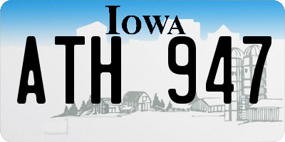 IA license plate ATH947