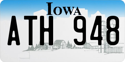 IA license plate ATH948