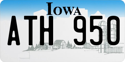 IA license plate ATH950