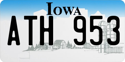 IA license plate ATH953