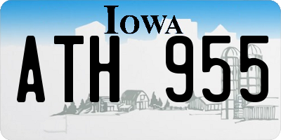 IA license plate ATH955