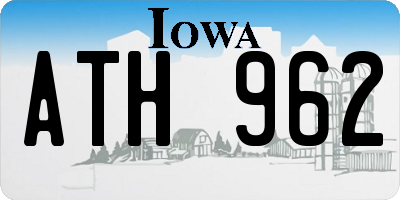 IA license plate ATH962