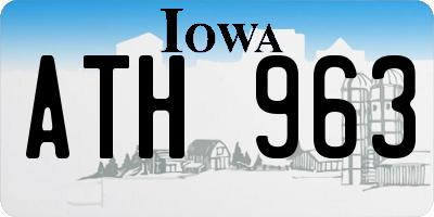 IA license plate ATH963