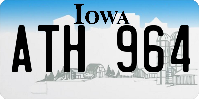 IA license plate ATH964
