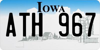 IA license plate ATH967