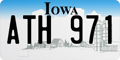 IA license plate ATH971
