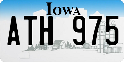 IA license plate ATH975