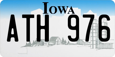 IA license plate ATH976
