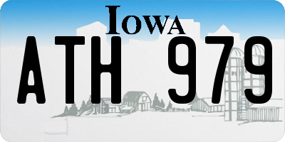 IA license plate ATH979
