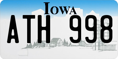 IA license plate ATH998