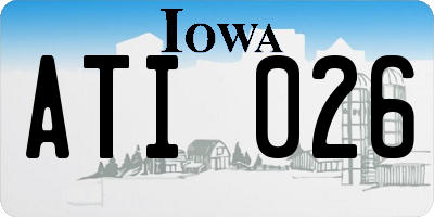 IA license plate ATI026