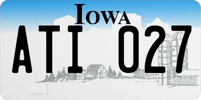 IA license plate ATI027