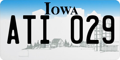 IA license plate ATI029