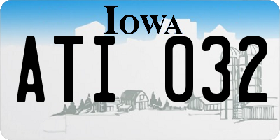 IA license plate ATI032