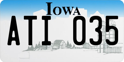IA license plate ATI035