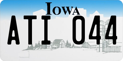 IA license plate ATI044