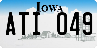 IA license plate ATI049