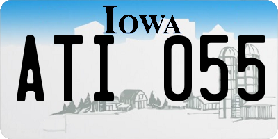 IA license plate ATI055
