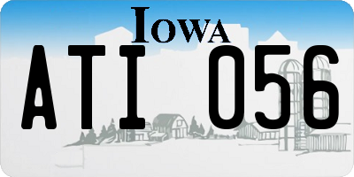 IA license plate ATI056