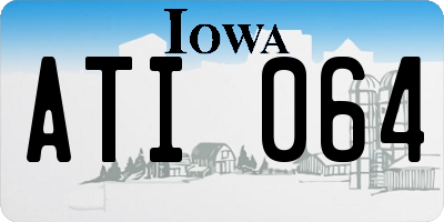 IA license plate ATI064