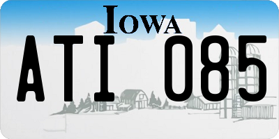 IA license plate ATI085