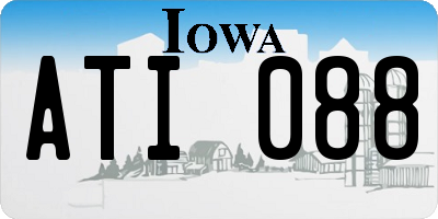 IA license plate ATI088