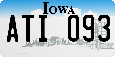 IA license plate ATI093