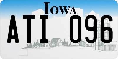 IA license plate ATI096