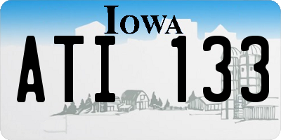 IA license plate ATI133