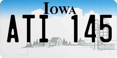 IA license plate ATI145