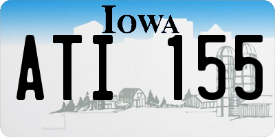 IA license plate ATI155