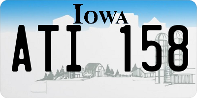 IA license plate ATI158