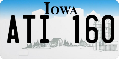 IA license plate ATI160