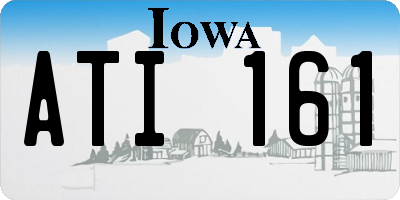 IA license plate ATI161