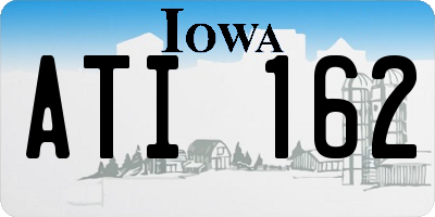 IA license plate ATI162
