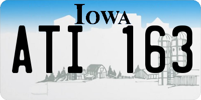 IA license plate ATI163
